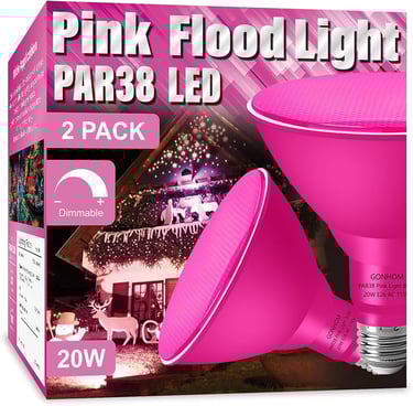pink flood light bulbs