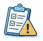 Warning symbol highlighting customer service delivery issues and unmet expectations