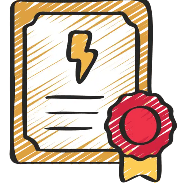 Logo dessiné certifications chez "Omelec 16"