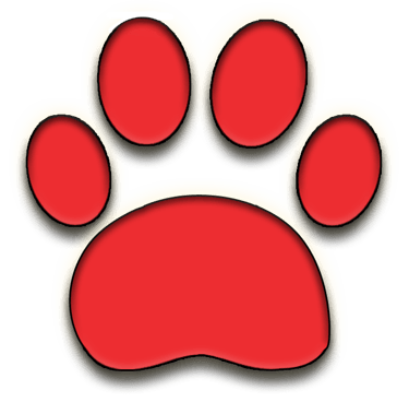 Red paw icon