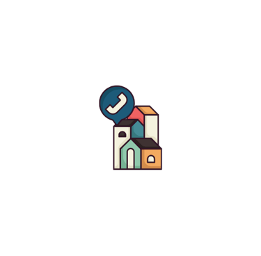House with phone logo for Agency Centre