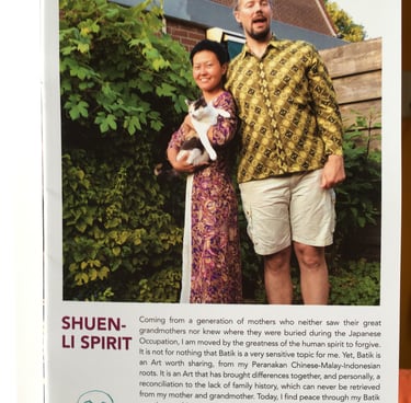 The Steam Room, Shuen-Li Spirit, Ron Willems, Batik Artists, Batik Stories, London, Beauty of Batik