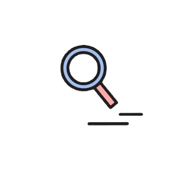 Forstørrelsesglass ikon