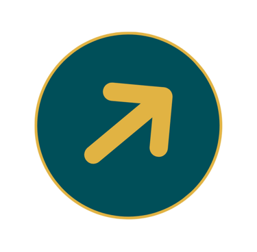 Icona con una freccia rivolta verso l'alto a destra, utilizzata per indicare direzione o azione.