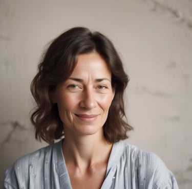 A small reception desk is set in a minimalistic room with gray concrete walls. Above the desk, there is a rectangular ventilation unit. On the left, sunlight pours in through a large window, creating soft shadows. A couple of suitcases are visible near the window, and a sign labeled 'Key Drop' sits on the desk.
