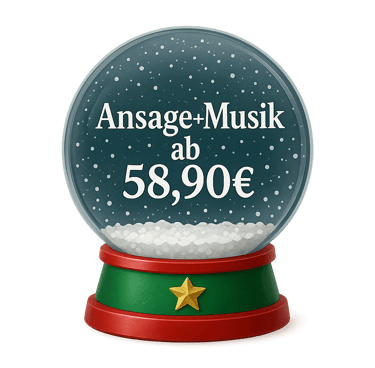 Telefonansagen für die Feiertage, Weihnachtsurlaub, Betriebsferien.