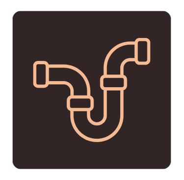 Line art illustration depicting a pipe related to pipe welding.