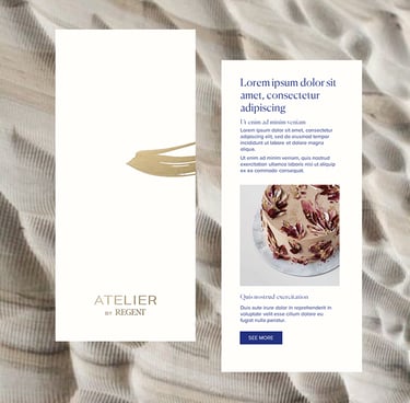 Early mock up design for a pastry shop concept