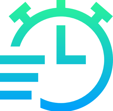 line art of a clock representing time