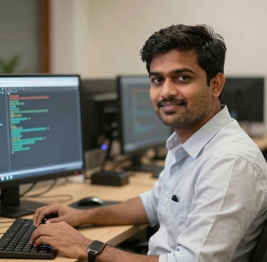 A smiling professional man in a modern office setting, representing James Walker.