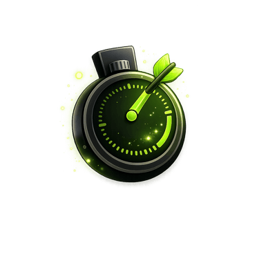 On-brand and goal-focused icon representing strategic motion graphics aligned with business objectiv