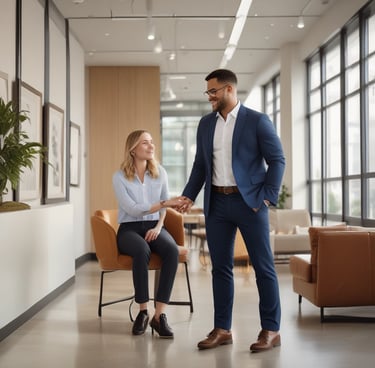 Bright living room with modern inventory