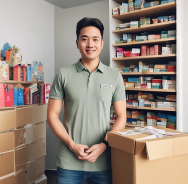 Portrait of a smiling professional woman in a modern office setting.