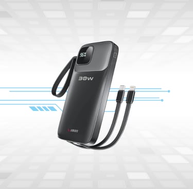 Corporate tech gifts with premium headphones and power bank, Miraan