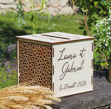 Urne cadeau mariage personnalisée