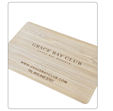 Carte RFID en bois avec gravure laser pour serrure d'hôtel