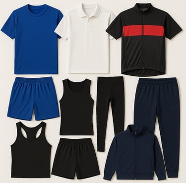 Performance sportswear and activewear apparel