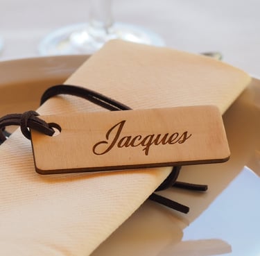 Chez Mathilde - Porte prénom gravé à la découpeuse laser