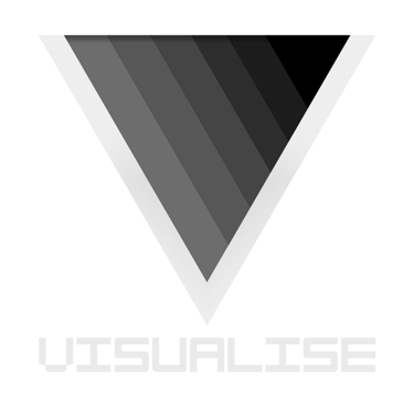 VISUALISE logo for 3D architectural rendering, specializing in interior and exterior visuals.