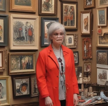 Eric Miglin playing trumpet with a warm smile on stage at a cozy seniors event.