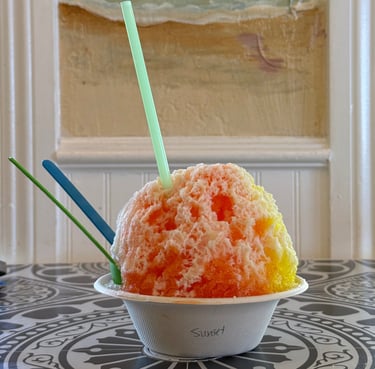 shave ice skinny mike's Hawaiian ice cream kauai
