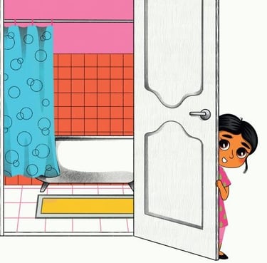 Jiya's Hidey Spots - children's picture book