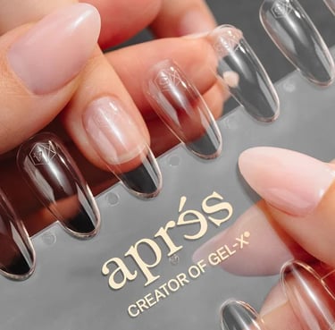 gel x extension stock photo