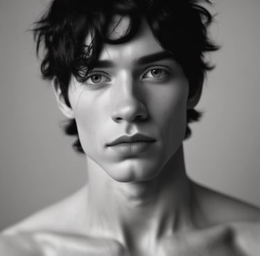 woman wearing black crew-neck shirt