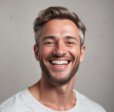 A smiling middle-aged man standing outdoors with a clear Nebraska sky in the background.
