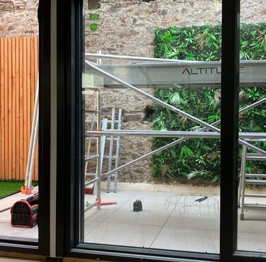 rénovation d'une terrasse intérieur