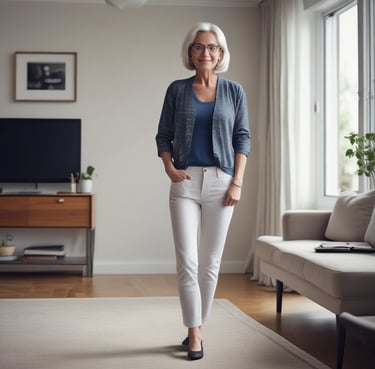 A warm, inviting photo of a woman smiling gently, symbolizing newfound relationship clarity.