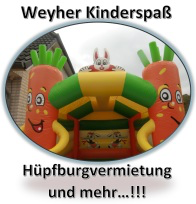 Das Logo vom Weyher Kinderspass Hüpfburgenverleih