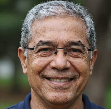 A caring veterinarian gently talking to a pet owner in a bright, modern clinic.