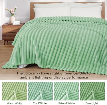 Fleece throw blanket