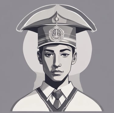 Portrait of Ravi, a happy graduate student holding his game art portfolio in a classroom at it logic game institute.