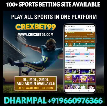 ONLINE CRICKET BETTING ID AVAILABLE DL MDL SMDL MASTER ID SUPER MASTER ID ADMIN ID AVAILABLE 