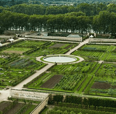 Aerial view of the Potager du Roi