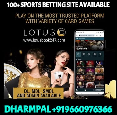 ONLINE CRICKET BETTING ID AVAILABLE DL MDL SMDL MASTER ID SUPER MASTER ID ADMIN ID AVAILABLE 
