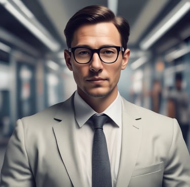 A happy customer smiling with a thumbs up in a casual setting.