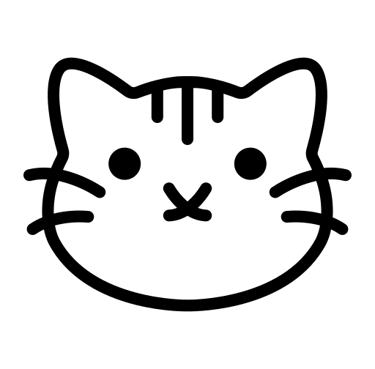 cat face outline
