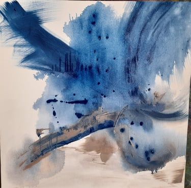 Œuvre abstraite originale – Artiste peintre française – Jacqueline Poitevin – Achat peinture