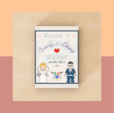 Wedding logo & welcome board design