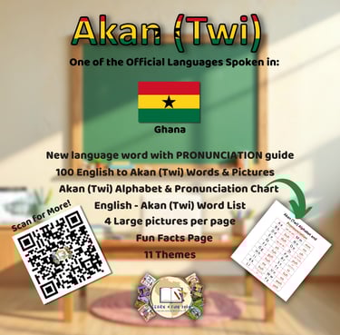 100 Akan (Twi) Words Picture Book