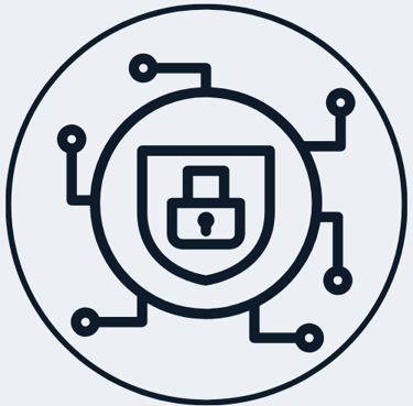 Jimproved Tech logo with a lock and a shield, representing cybersecurity services