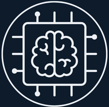 AI Artificial Intelligence Training Plattsburgh NY - logo of a brain computer chip