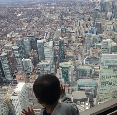 Looking Out CN Tower