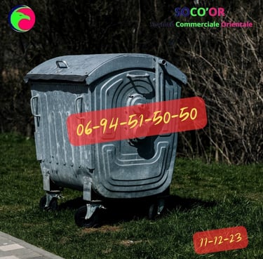 Poubelle Métallique Galvanisé