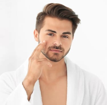 man posing