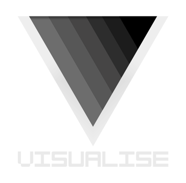 VISUALISE logo for 3D architectural rendering, specializing in interior and exterior visuals.