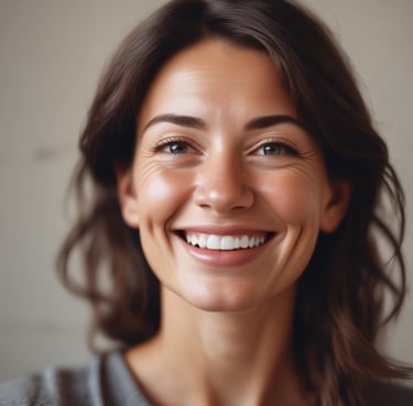 A happy customer giving a thumbs up in front of a repaired appliance.